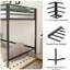 Lit mezzanine peu encombrant noir