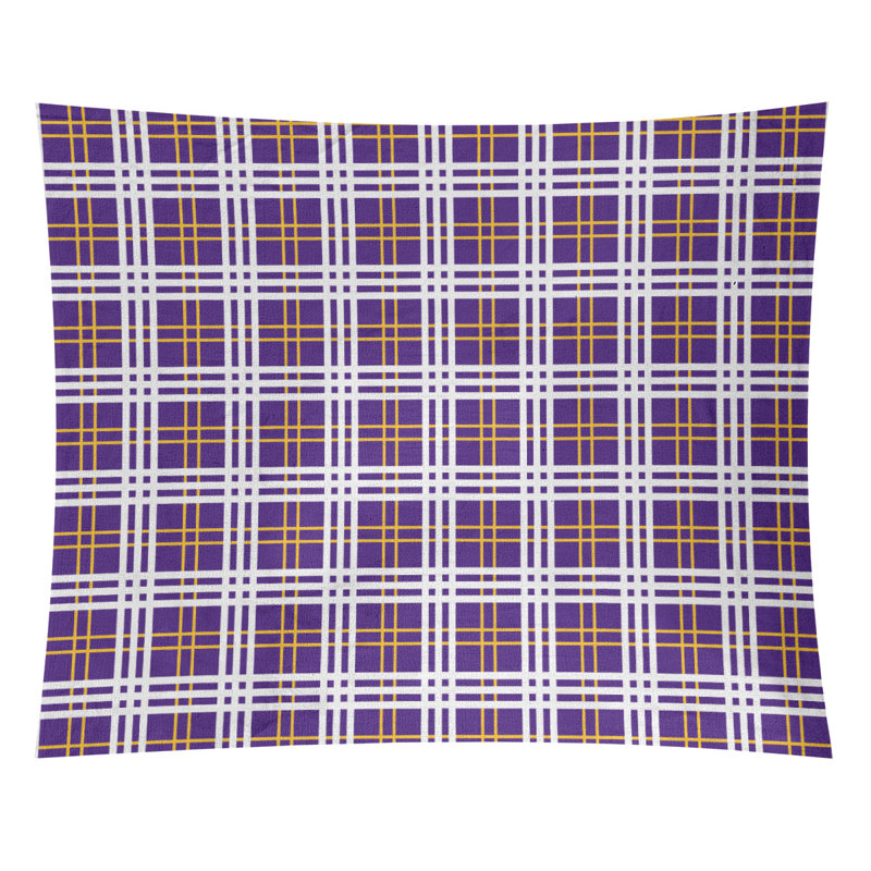 Tapisserie en microfibre de luxe Tampa Bay, H 27,5 po x l 37,5 po, Purple/Gold/White