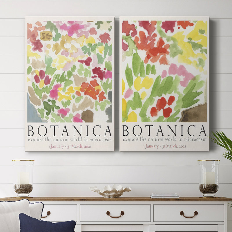 Botanica Exhibition Poster I-Premium Gallery Wrapped Canvas -Ready to Hang, 18" H x 24" W