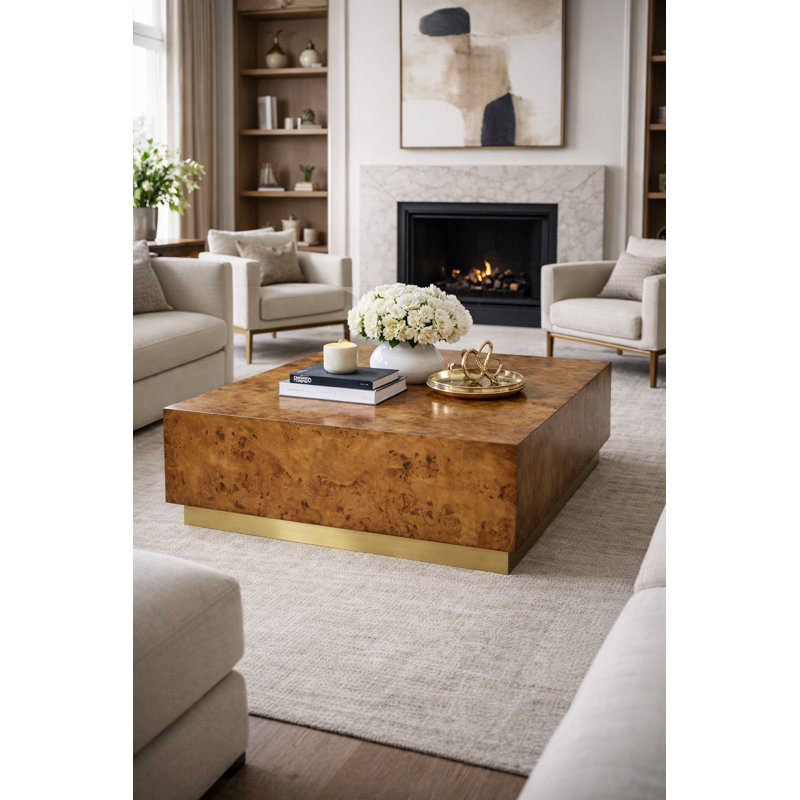 Anaheim Coffee Table, Rustic Burl