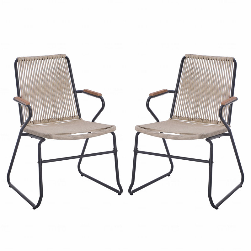 Ensemble de 2 chaises de patio d'extérieur