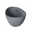 Baignoire de trempage autoportante de style industriel de style rétro de style industriel de 65 pouces avec finition mate, couleur gris ciment, forme ovale pour salle de bain en gris, forme moderne