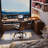 Light brown Rectangular Solid Wood with 3 drawers desk-1357966190