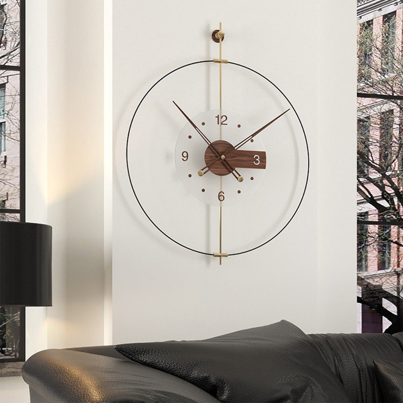 Black Round Analog Wall Clocks