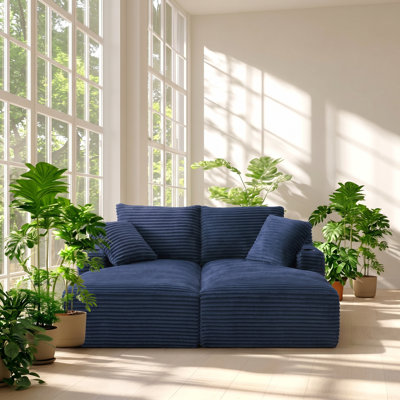 Causeuse-lit double Corduroy l 70,9 po x P 61,8 po x H 33,9 po Normicore