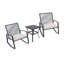 Ensemble de patio en métal Smooth Rocking Comfort