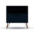 Rockefeller 20" Mid-Century Modern 1-Drawer Nightstand in Midnight Blue-321291309
