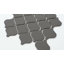 Carreau de mosaïque en porcelaine mate Arabesque 11,03 po x 9,69 po Porcetile-36931440