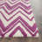 Sanyla Hand Tufted Wool Chevron Rug-315865992