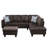 Manol 3 - Piece L- Shaped Upholstered Living Room Sectional Sofa-1234253418-1234253341