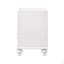 2 Drawers Nightstand With Acrylic Crystal Accents