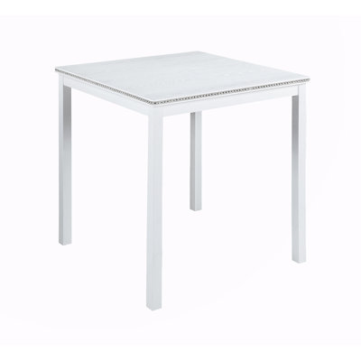 Table de salle à manger en bois carrée, table de cuisine pour petit espace, table de comptoir pour 4 personnes