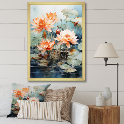 «Delisio Asian Art Lotus Pond VI», reproduction sur toile