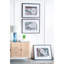 Décoration murale en corde de 30 po x 24 po avec cadre noir, 3 pièces pour le salon, la chambre à coucher, le bureau, l'entrée, blanc et noir, plastique