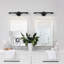 Applique murale 18,9 "à 2 lumières à intensité variable avec lumière rotative 360 ° (ampoules incluses)-1219025980