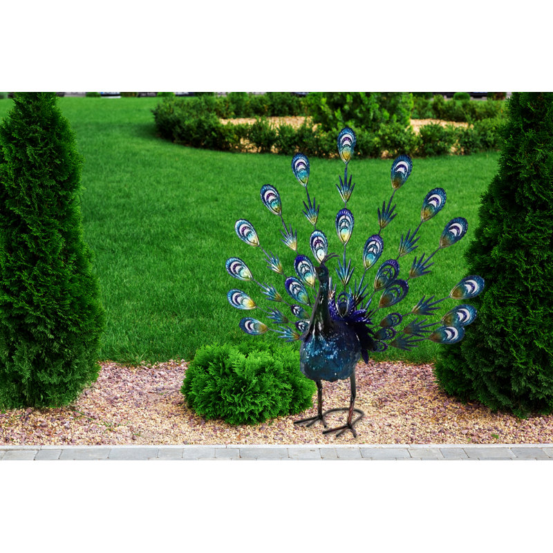Statue de jardin extérieur paon