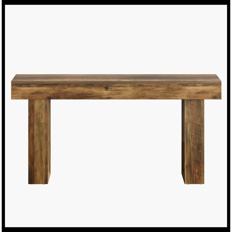 Console 63 po, canapé de style campagnard