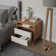 Clea Modern 2-Drawer Nightstand w/ Open Shelf - Bedside Table W17.7'