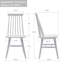 Alvie 17" Wide Modern Farmhouse Windsor Back Solid Wood Dining Chairs-99057975