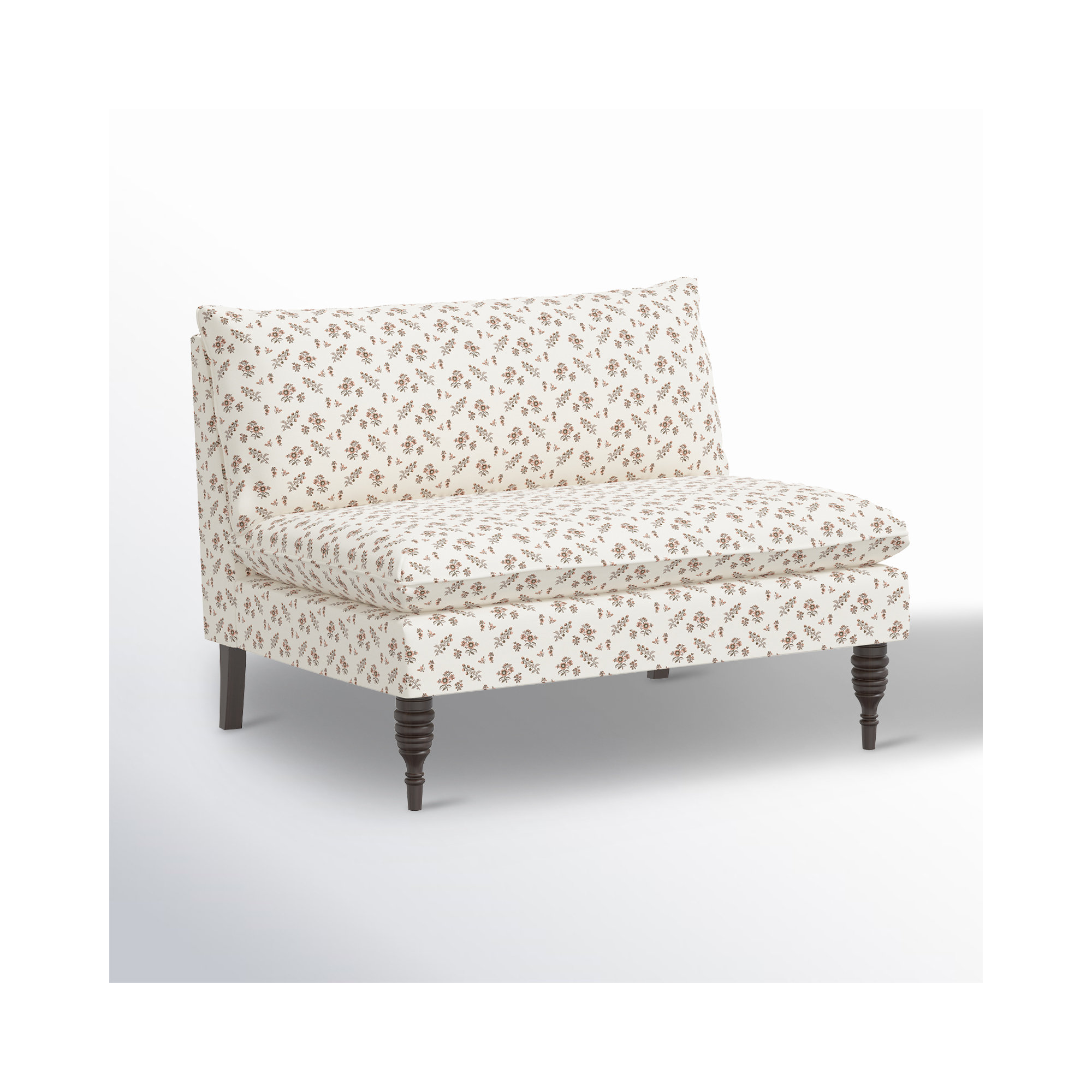Cecelia 47'' Upholstered Loveseat, Ditsy Floral Natural