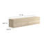 Terra 71" Wall-Mounted TV Stand In Travertine