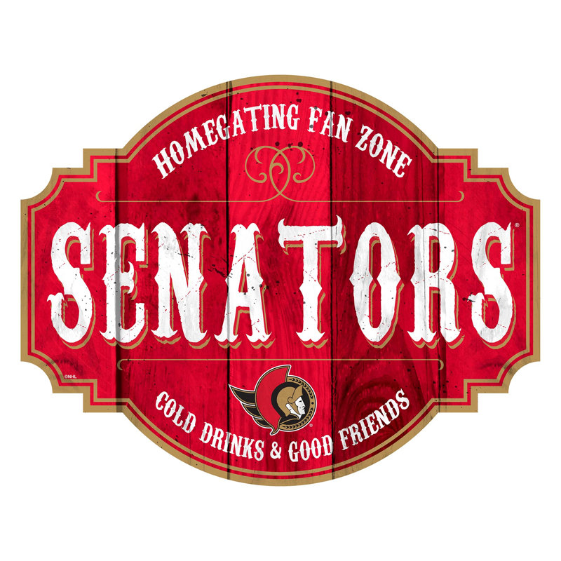 Rustic Entertainment Wall Decor, Ottawa Senators