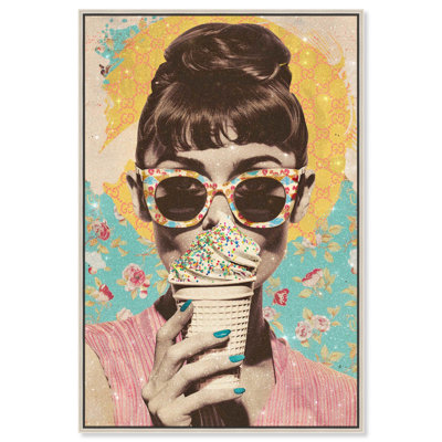 Art glacé sur toile «Ice Cream Star» par Art Remedy