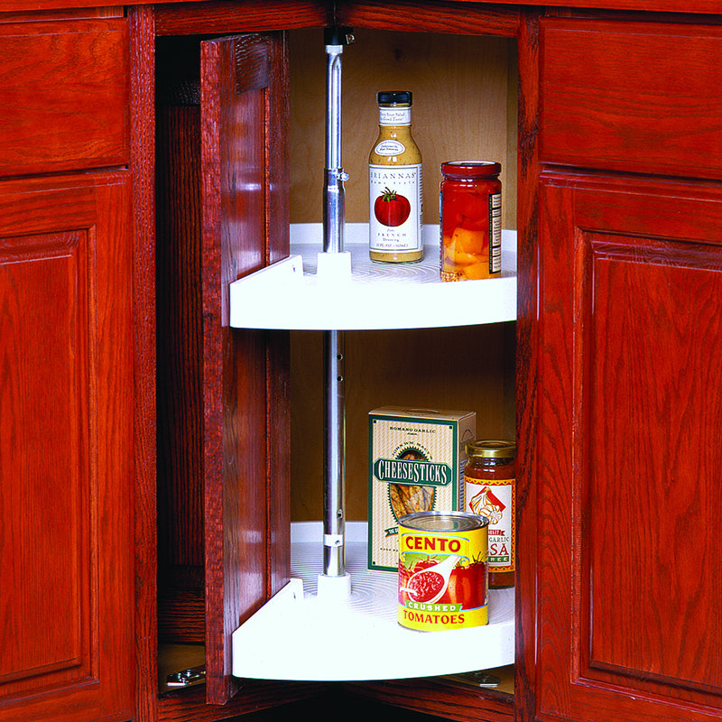 Plateau tournant à 2 tablettes 