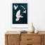 Love Aamp; Peace Abstract Contemporary Bird Architecture Landscape Wall Art Print by Goed Blauw - Print-966225600