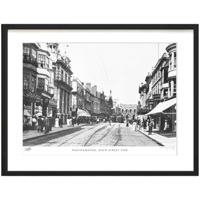 Southampton, High Street 1908 by Francis Frith - Single Picture Frame Print