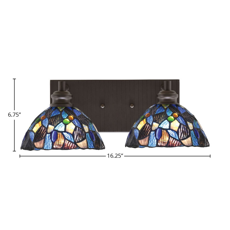 Éclairage pour meuble-lavabo 2 lumières Alaura, Espresso