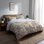 Ensemble de literie 3 pièces French Country - Ensemble de housse de couette beige neutre