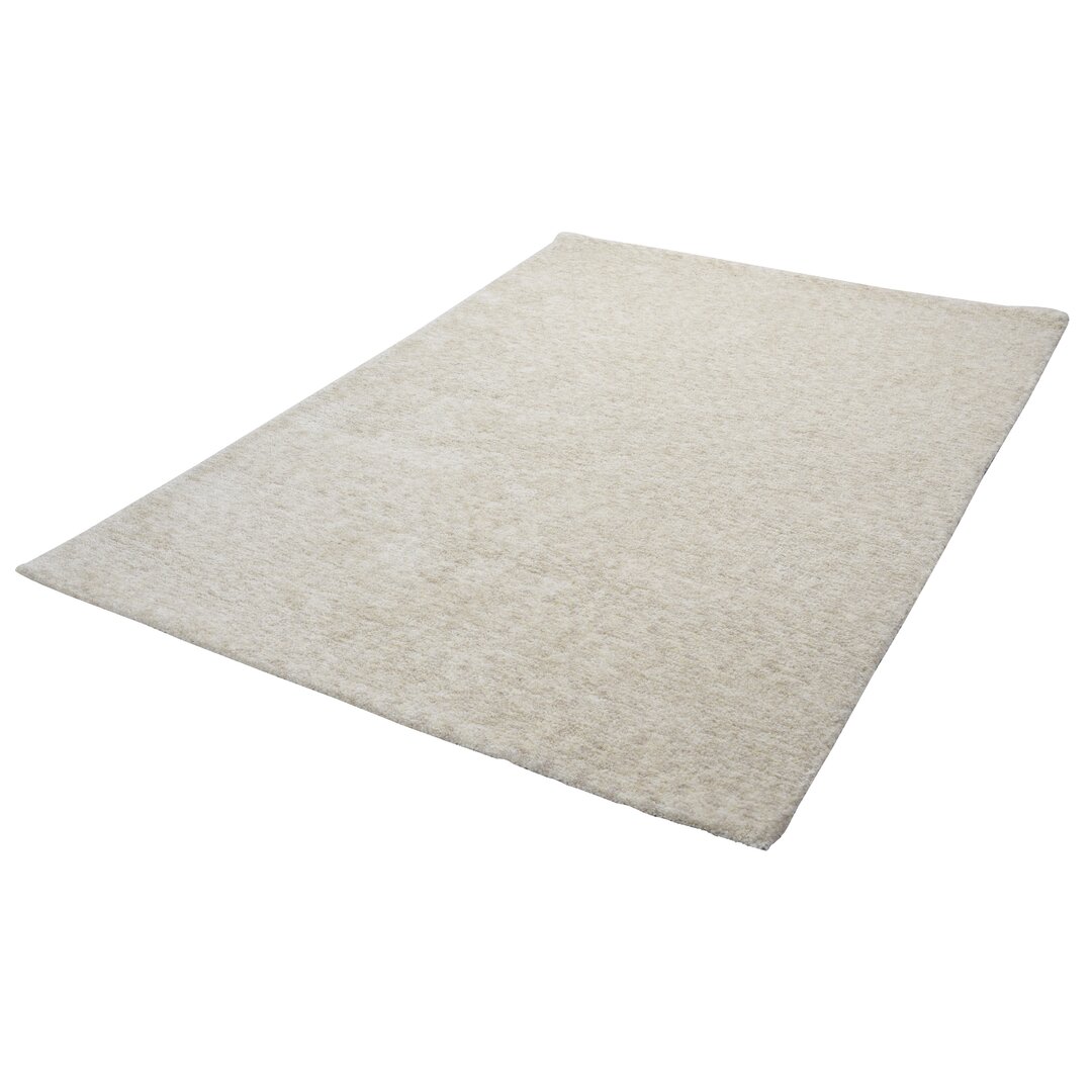 Handgefertigter Teppich Amiyiah in Creme