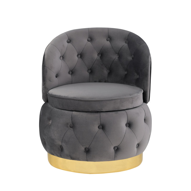 Chaises de rangement pivotantes 360 degrés, Gris