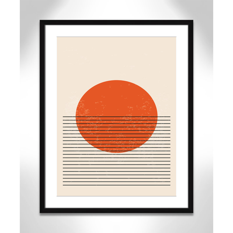 «Bright Minimal Series # 2» par Stanley, L 23,5 po x H 29,5 po, Matted Print, Satin Black