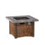 Table de foyer d'extérieur au propane en aluminium H 23,8 po x l 34,5 po Asan
