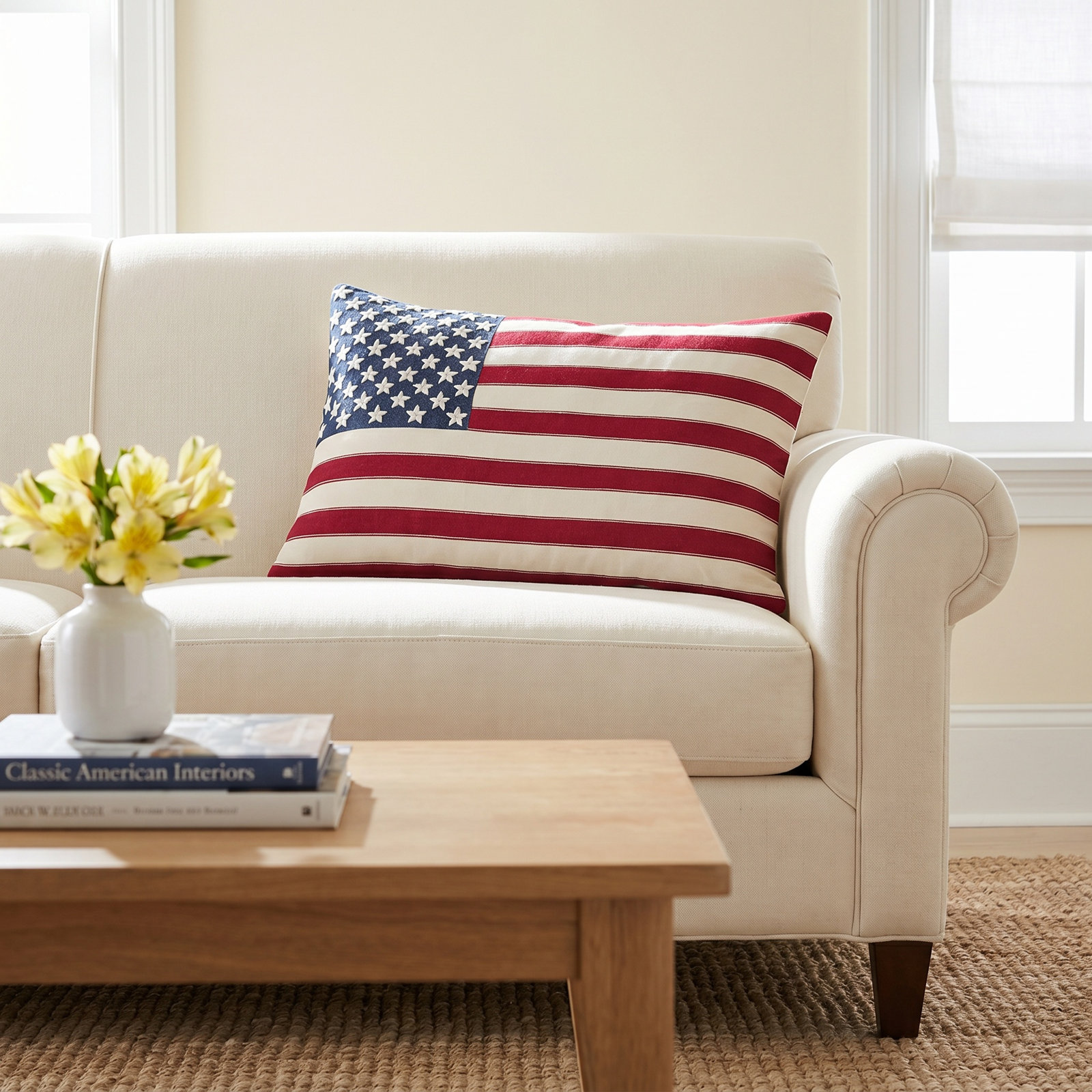Taylor Embroidered Lumbar Throw Pillow