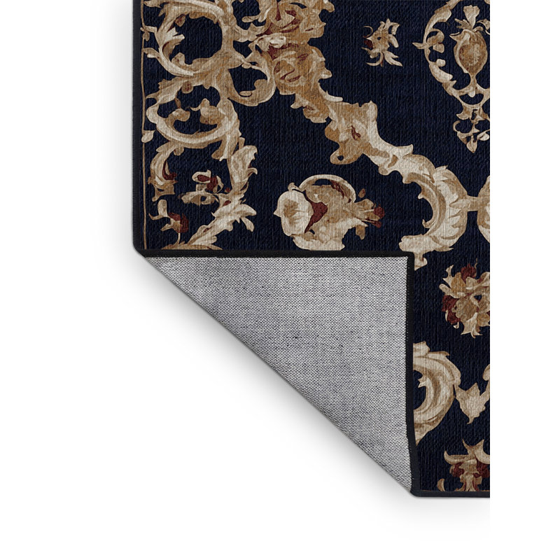 Machine Washable Gray Area Rug, Rectangle 3' x 5'