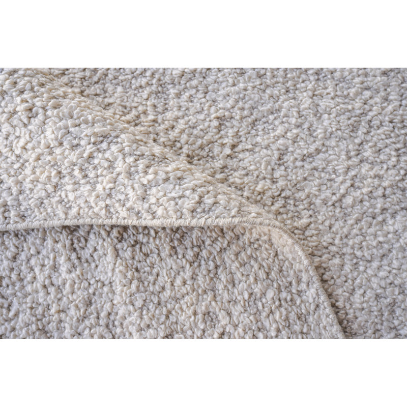 Morello Hand Made Area Rug in Ivory/Gray, Rectangle 10' x 14'