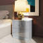Brendle 2 Drawer Bedside Table Nightstand. High Gloss Front with Chrome Handles, Scratch Resistant.-39703072