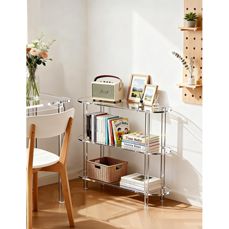 Étagère à livres en plastique Emony, (3 tablettes) H 28,3 po x l 31,5 po x P 9,4 po