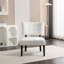 Fauteuil d'appoint en boucle blanche, surdimensionné pour une assise supérieure, de l 27 x P 31 x 34 h avec construction - assure la durabilité
