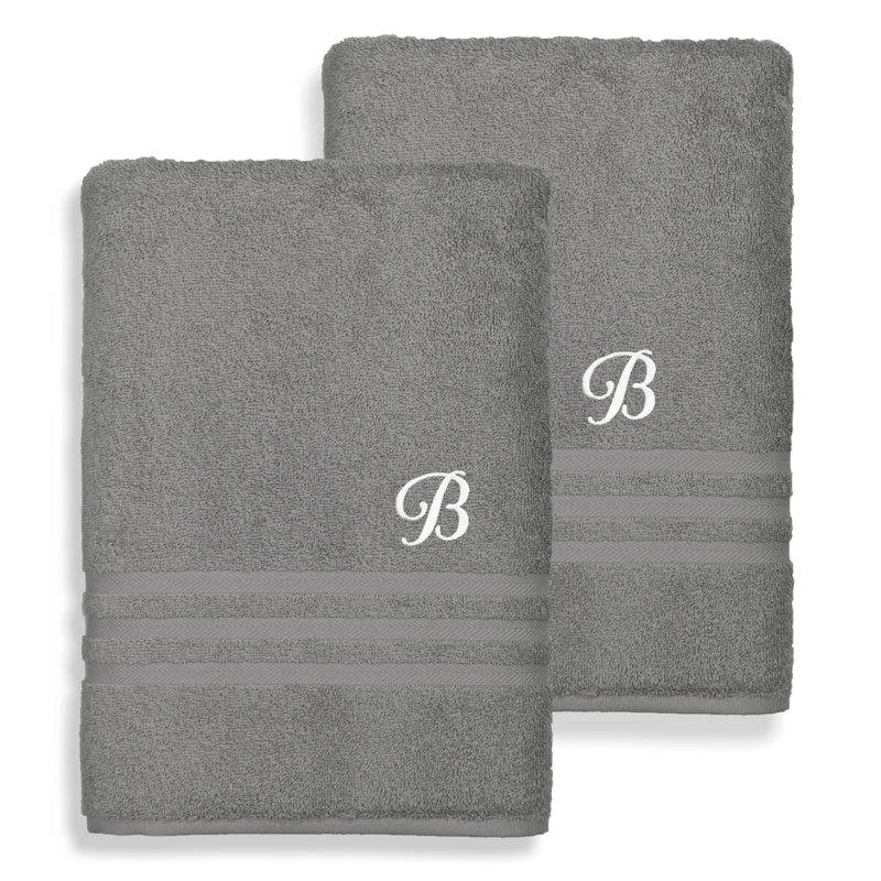 Denzi Bath Towel, B, Dark Grey