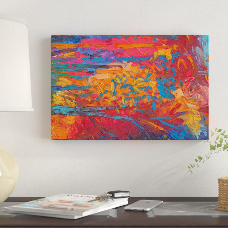 « rm 091 » par iris scott abstracts, impression sur toile, H 12 po x l 18 po x P 1,5 po, Toile tendue, Pas de tapis