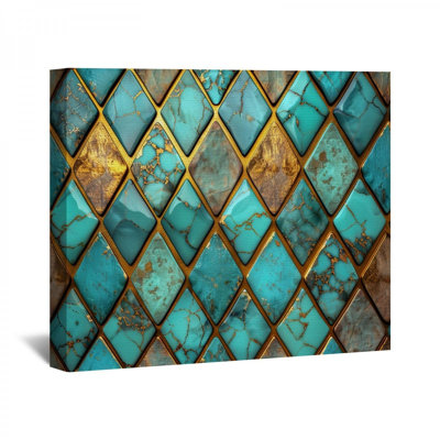 «Geometric», reproduction encadrée sur toile