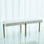 Laforge Bench-Antique Gold w/Muslin Cushion-Lg