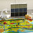 Dinosaur Car Kids Playmat Rug Educational for Kids Road and Traffic Carpet Classroom Playroom Mat-781666096