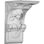 Endurathane Hestia Corbel, 6"W x 8"D x 12"H, Factory Primed (2-Pack)