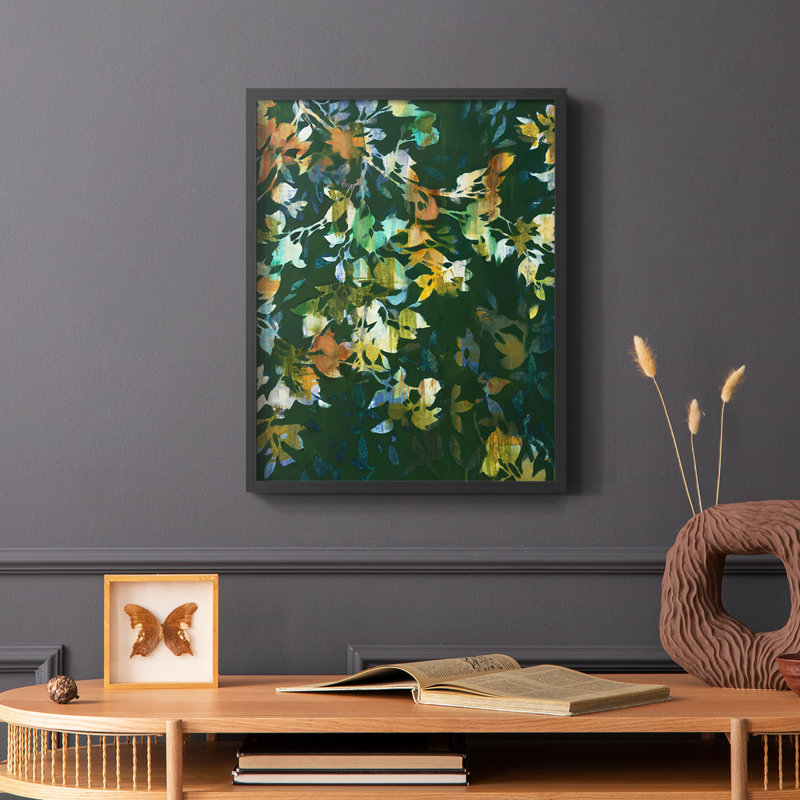 «Whirlwind II», reproduction encadrée - bois massif, Noir, H 14 po x l 11 po