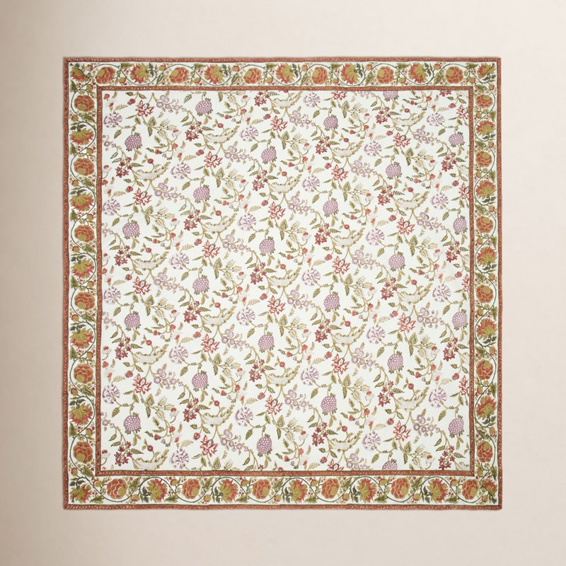 Louise Tablecloth - Multicolor - 71" x 71", 59'' Square